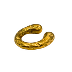 Ear Cuff Martellato in Acciaio Gold