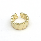 Ear Cuff Baguette a Scala in Argento Gold