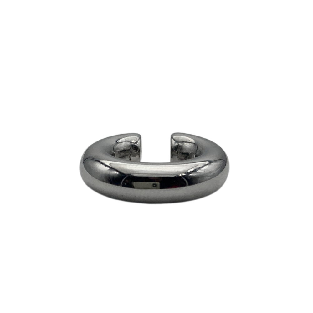 Ear Cuff Chunky in Acciaio Silver