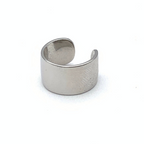 ear cuff in argento 925 silver fascia larga liscio specchiato