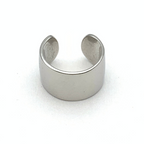 ear cuff in argento 925 silver fascia larga liscio specchiato