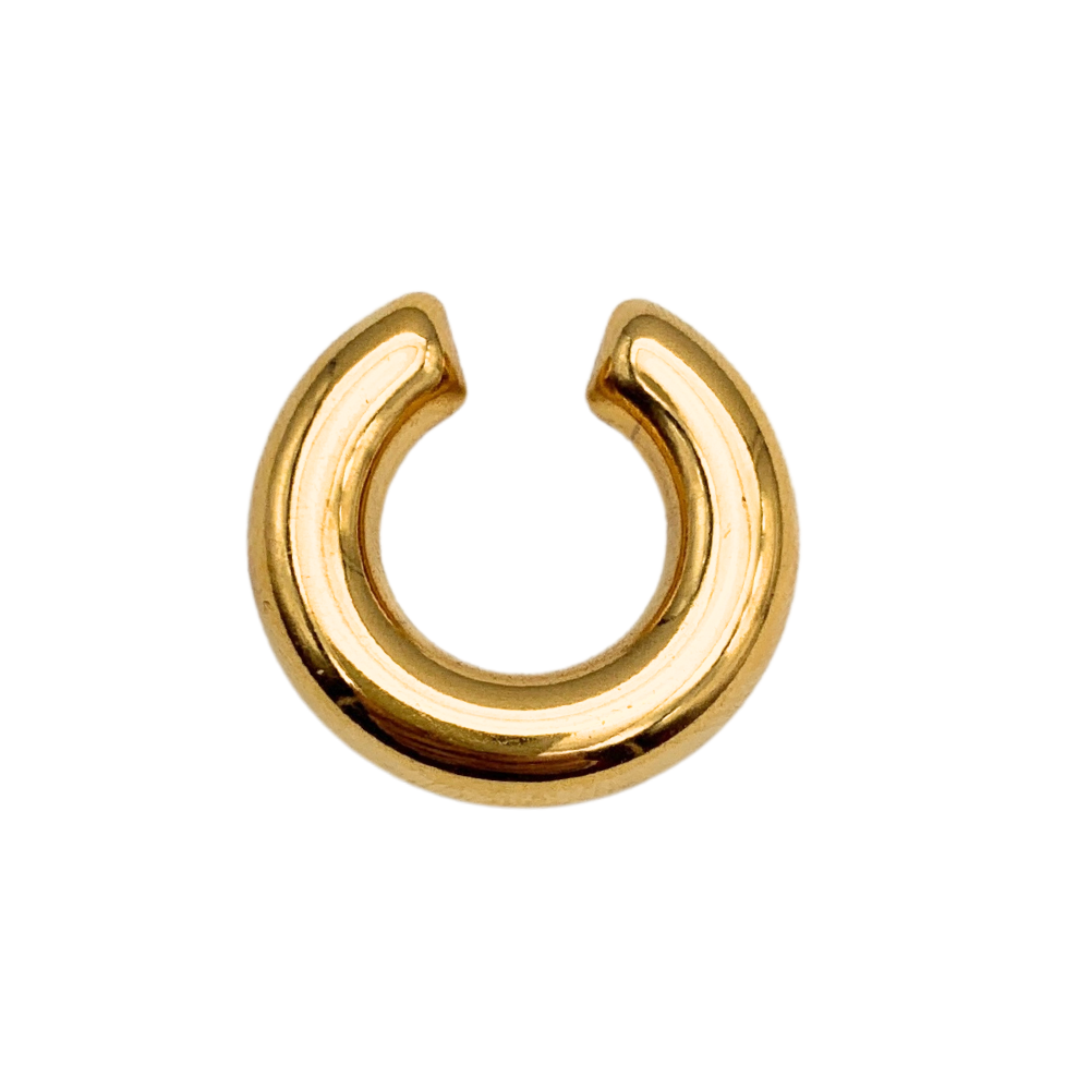 Ear Cuff Chunky in Acciaio Gold