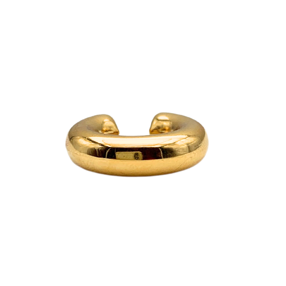 Ear Cuff Chunky in Acciaio Gold