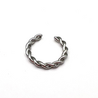Ear Cuff Torchon Mini in Acciaio Silver