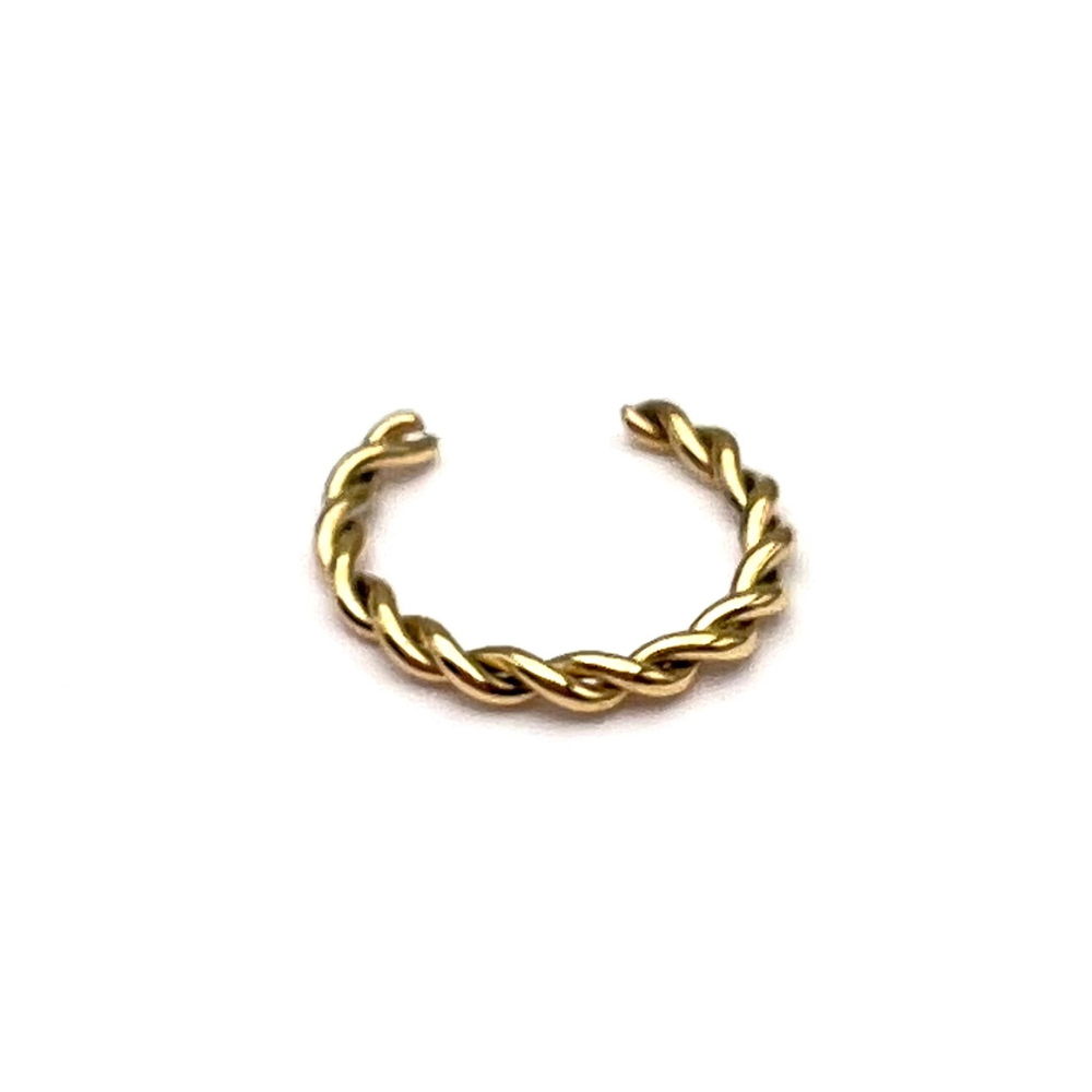 Ear Cuff Torchon Mini in Acciaio Gold