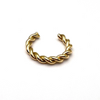 Ear Cuff Torchon in Acciaio Gold