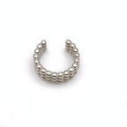 Ear Cuff Tris Bubble in Argento Silver