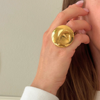 Essential Ring in Acciaio Gold