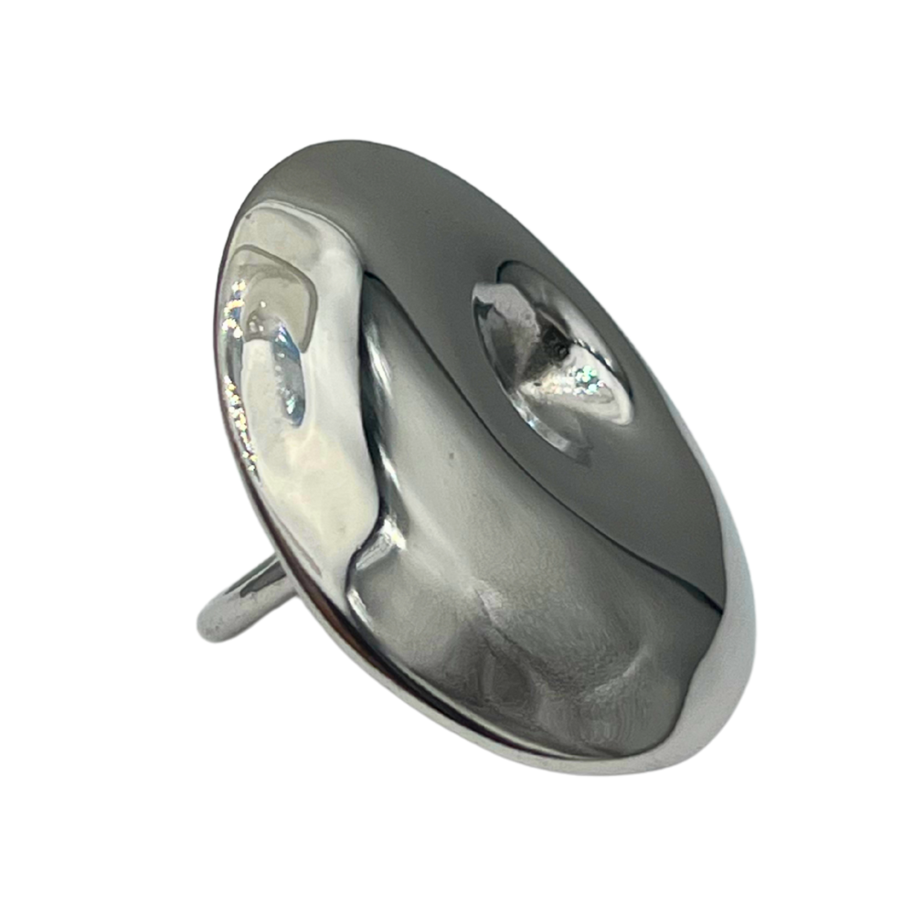 Essential Ring in Acciaio Silver