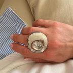 Essential Ring in Acciaio Silver