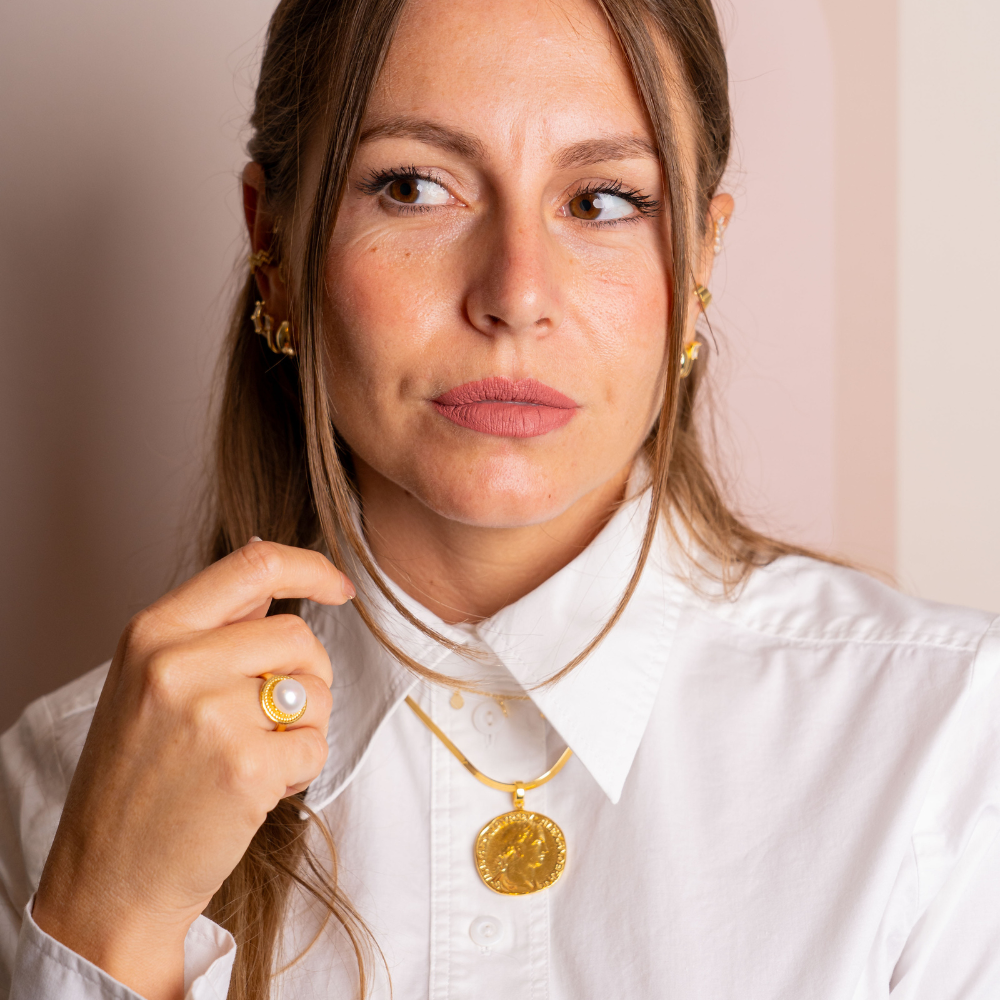 Choker Gold Money in Argento Gold