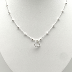 Collana Ciondolo Cuore Bubble in Argento Silver