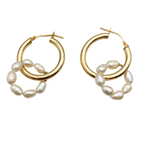 Hoops Chiara in Argento Gold