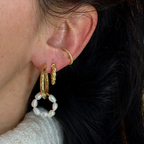 Orecchini Torchon Minimal in Argento Gold