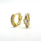 hoops gold zirconi bianchi