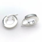 Hoops Minimal in Argento Silver