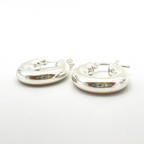 hoops argento silver lisci bombati mini