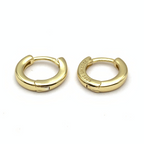 Mono Hoop Minimal Mini in Argento Gold