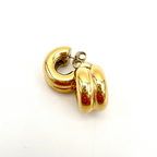 mini hoops in acciaio gold