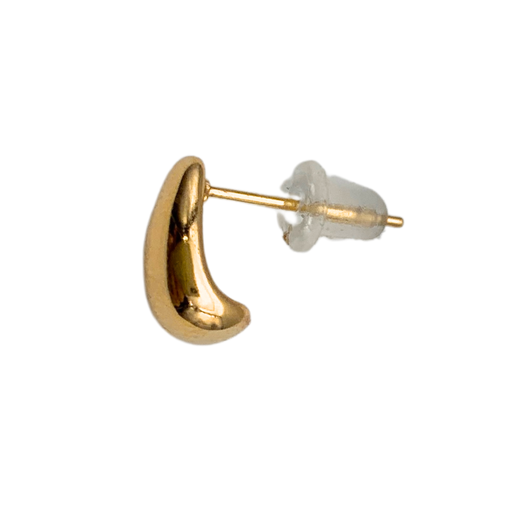 Mono Orecchino Goccia Mini in Acciaio Gold