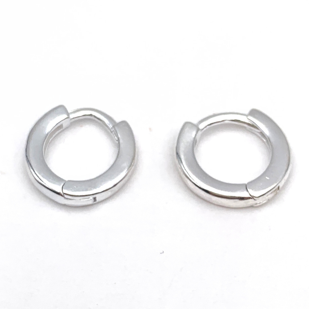 Mono Hoop Minimal Mini in Argento Silver
