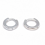 Mono Hoop Minimal Mini in Argento Silver