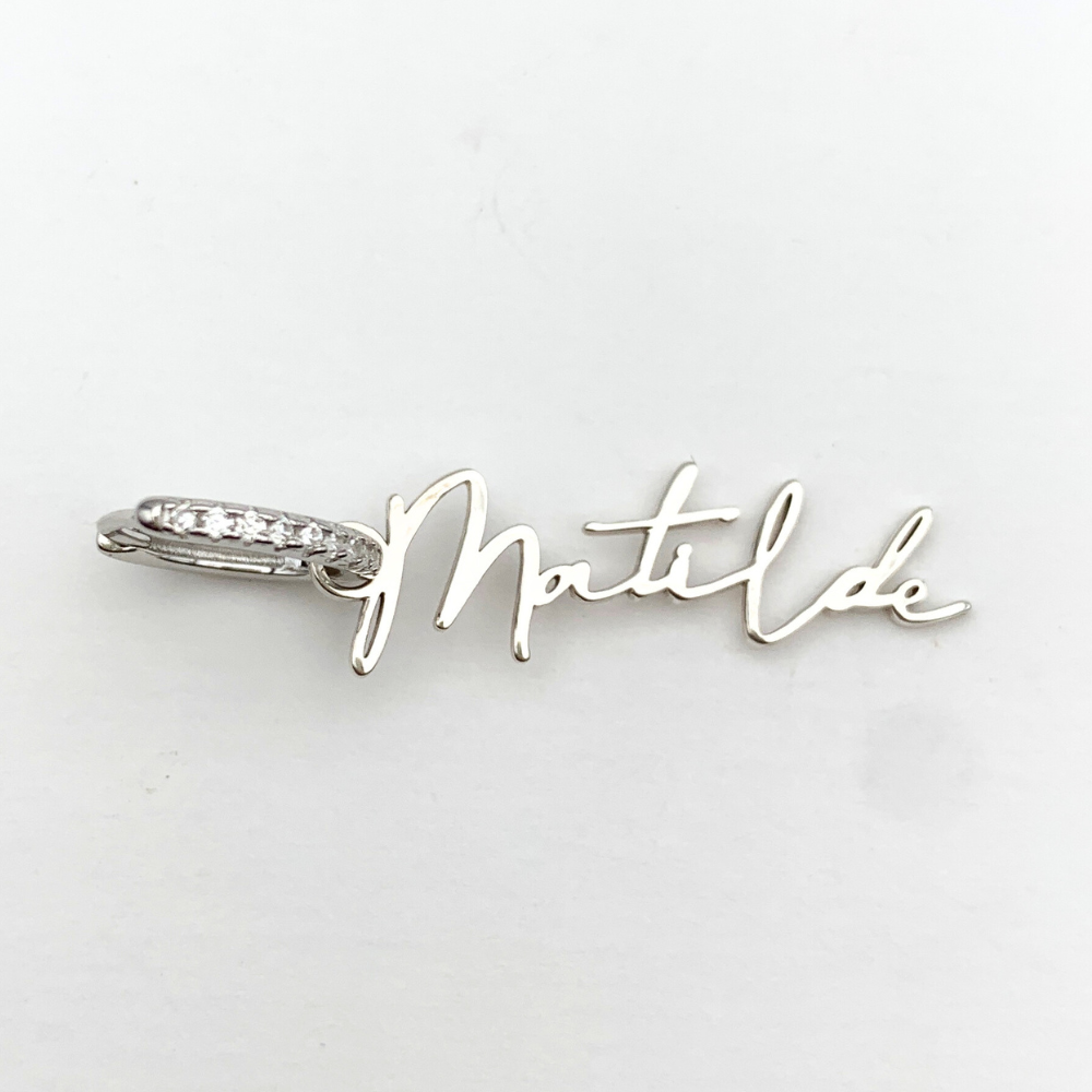 Mono Hoop Personalizzabile con Nome in Argento 925