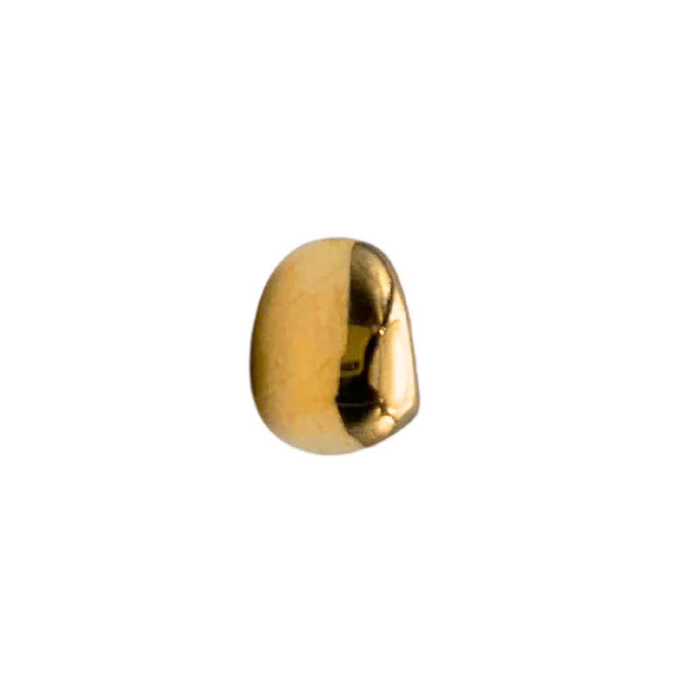 Mono Orecchino Stone in Acciaio Gold