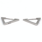 Mono Orecchino Triangle Mini in Argento Silver