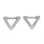 Mono Orecchino Triangle Mini in Argento Silver