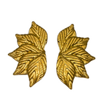 Orecchini a Fiore in Acciaio Gold