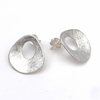 Orecchini a Goccia Satinati in Argento Silver