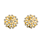 Orecchini Astral Glow in Acciaio Gold