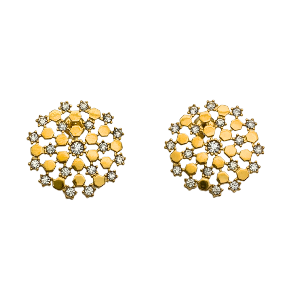 Orecchini Astral Glow in Acciaio Gold
