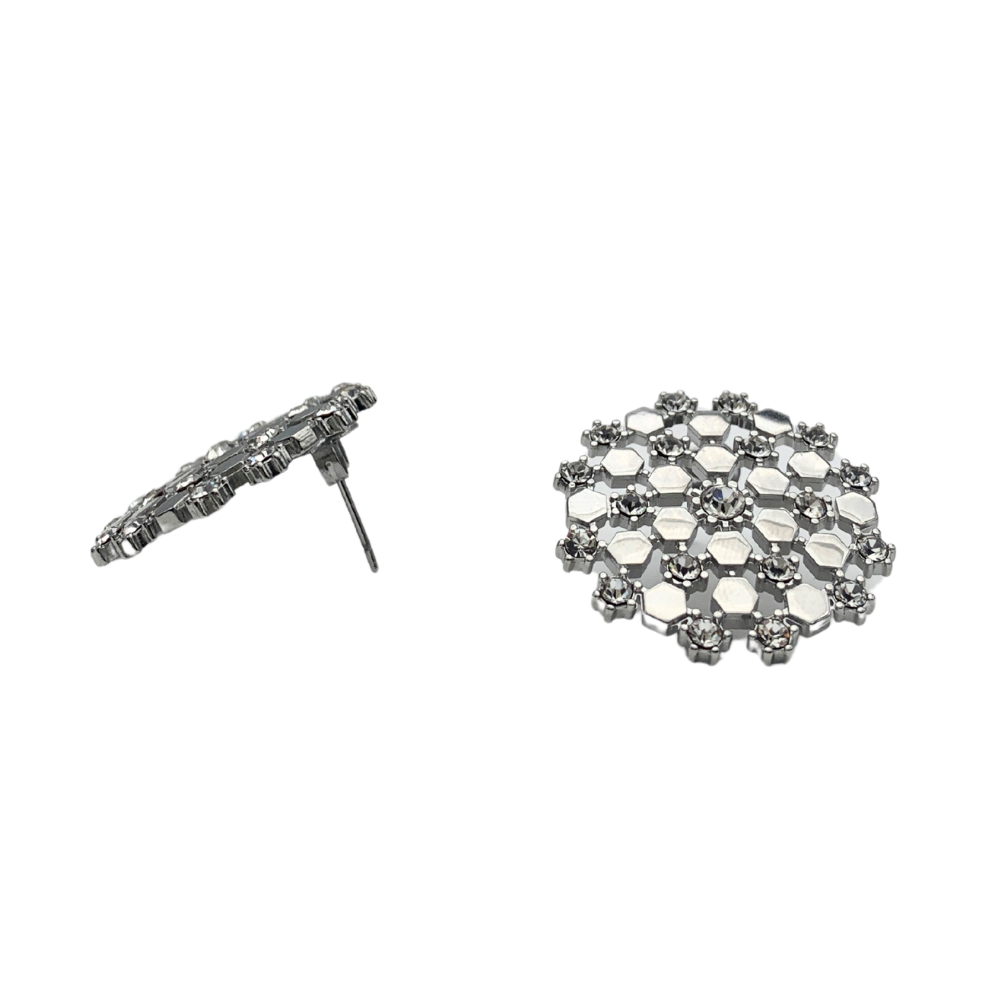 Orecchini Astral Glow in Acciaio Silver