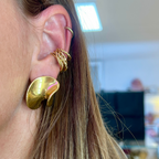Ear Cuff Torchon Mini in Acciaio Gold