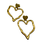 Orecchino Big Love in Acciaio Gold