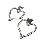 Orecchino Big Love in Acciaio Silver
