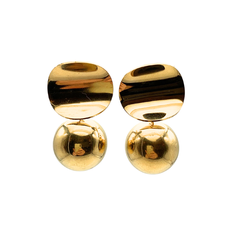 Orecchini Bold in Acciaio Gold