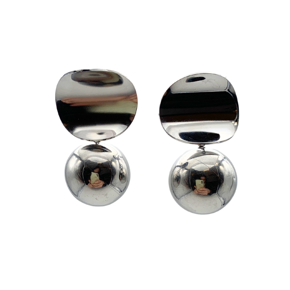 Orecchini Bold in Acciaio Silver