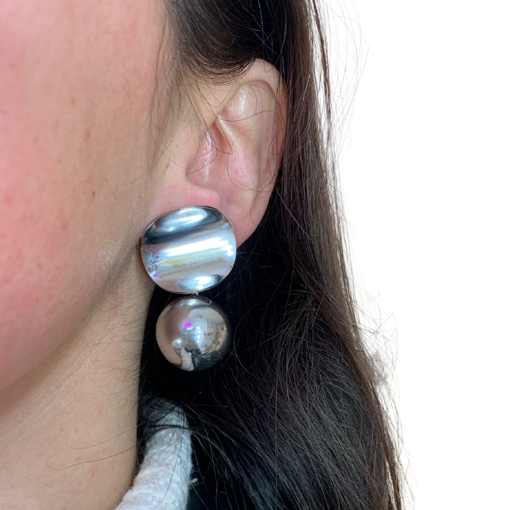 Orecchini Bold in Acciaio Silver