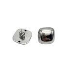 Orecchini Bombè Square in Acciaio Silver