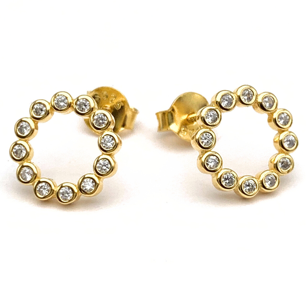 Mono Orecchino Bubble in Argento Gold