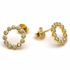 Mono Orecchino Bubble in Argento Gold