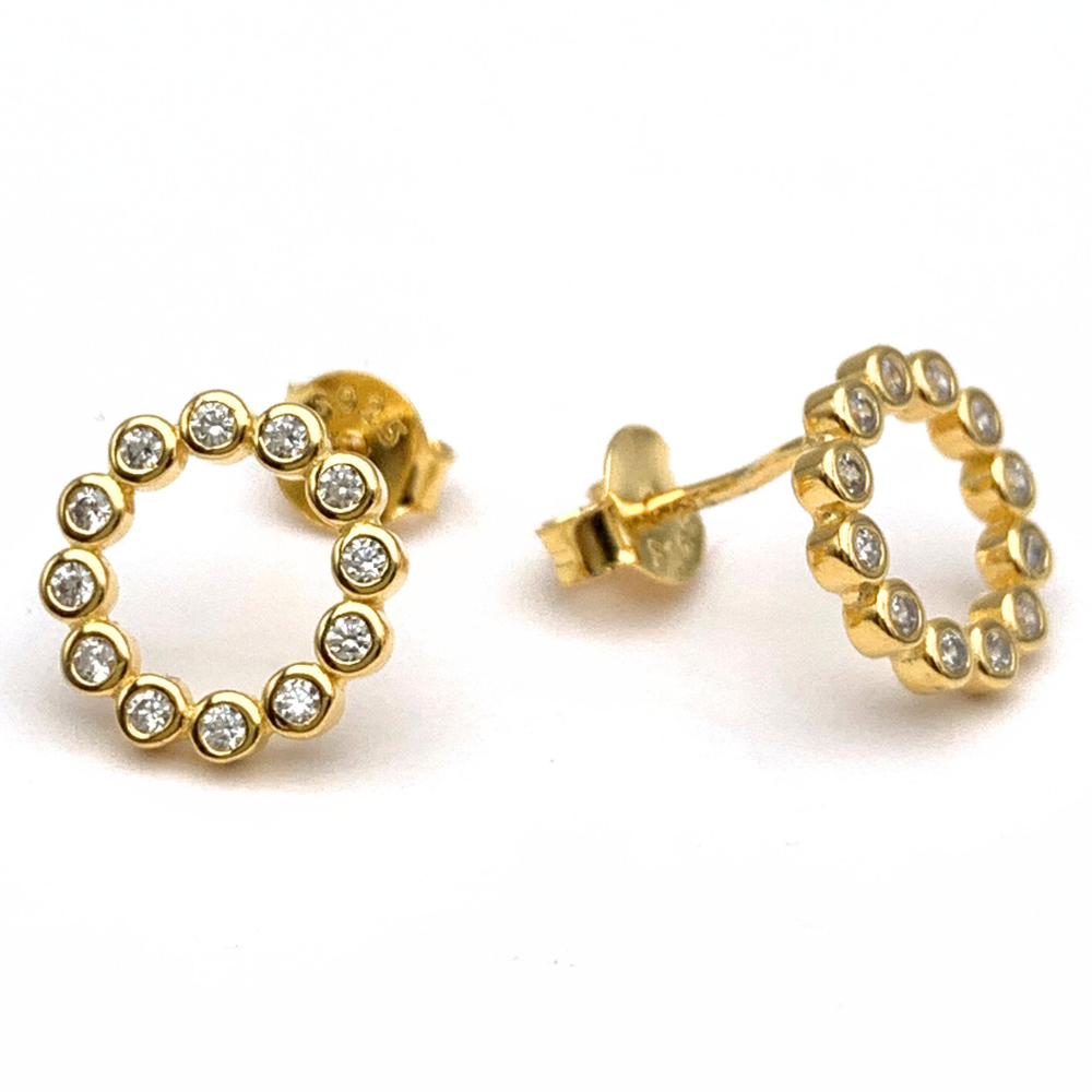 Mono Orecchino Bubble in Argento Gold