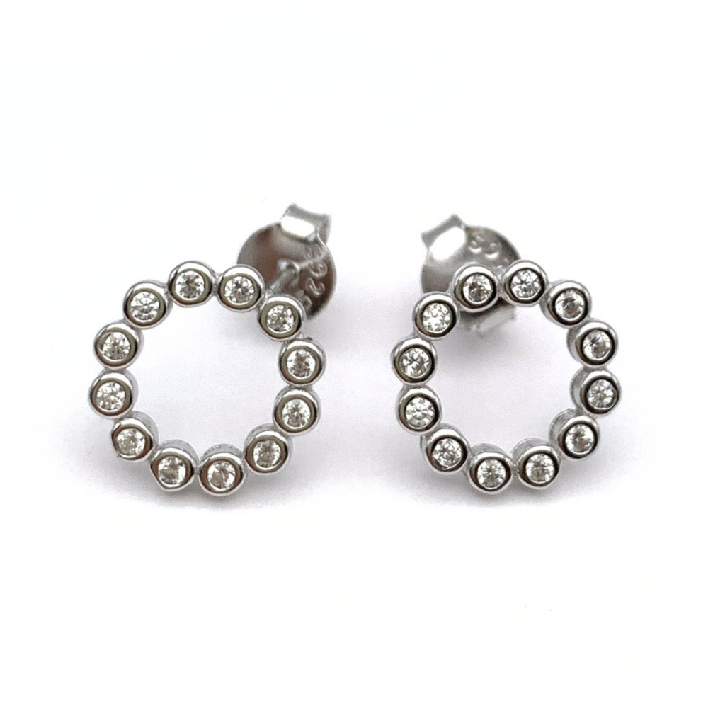 Mono Orecchino Bubble in Argento Silver