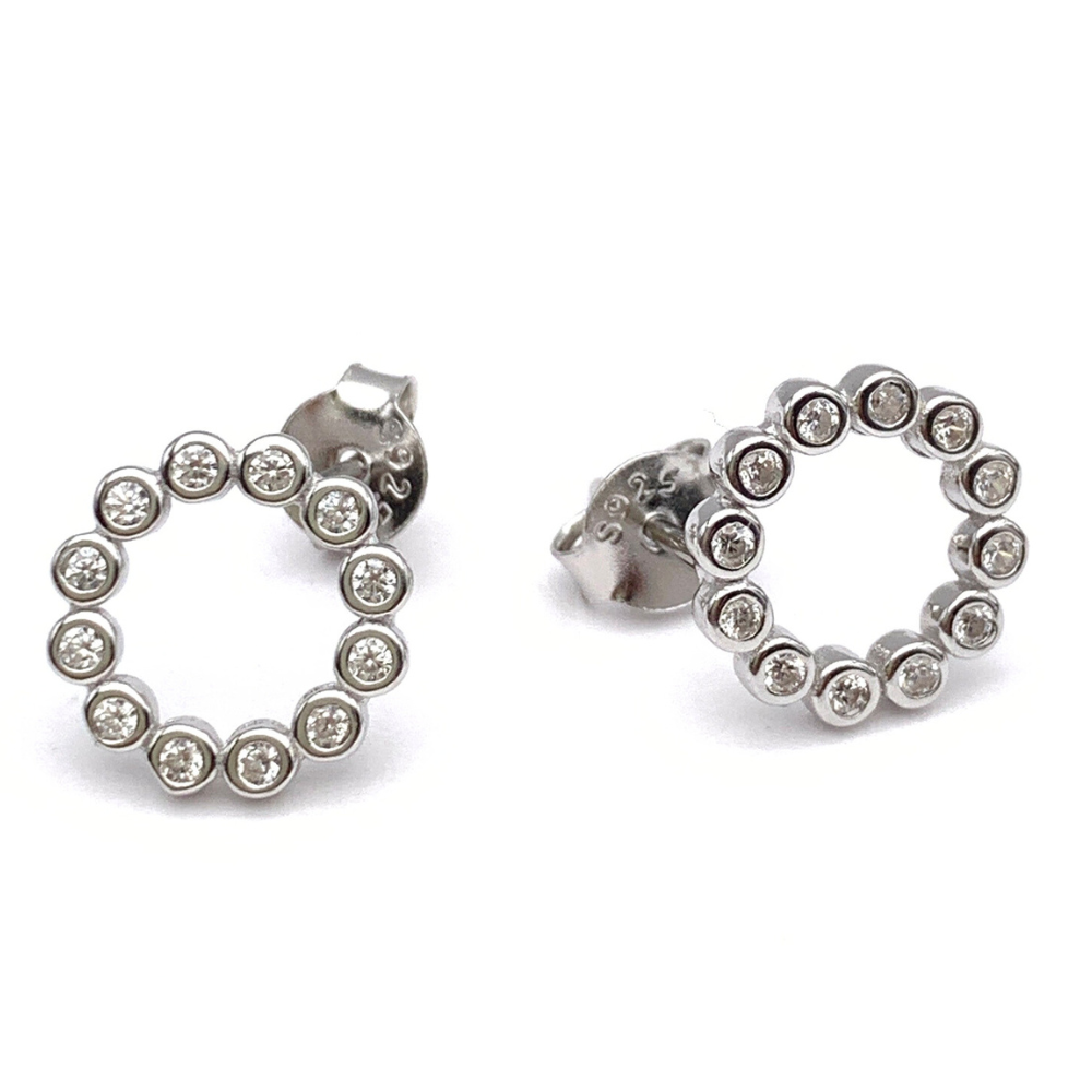 Mono Orecchino Bubble in Argento Silver