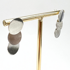 orecchini con tondi silver in argento 925 pendenti