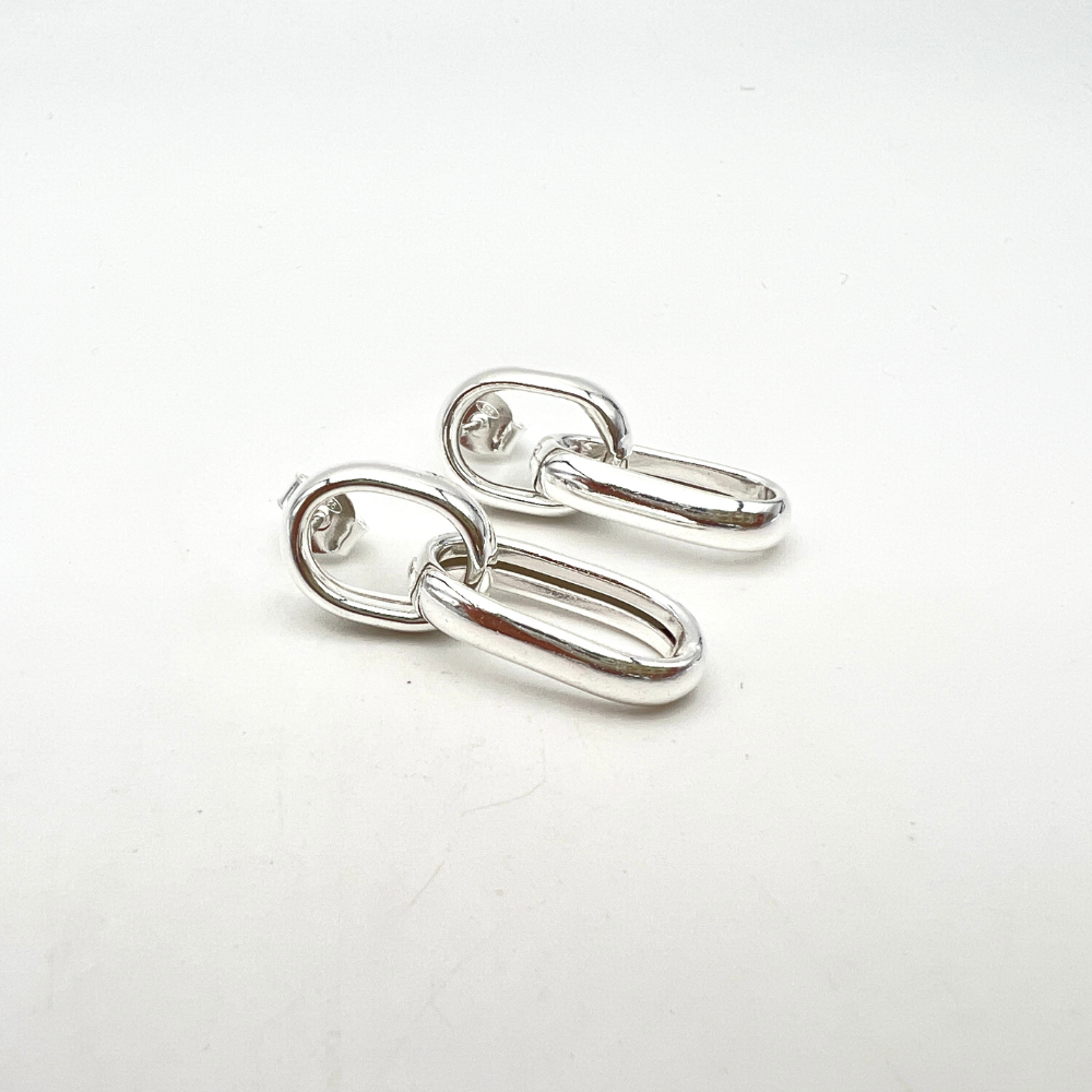 orecchini in argento pendenti