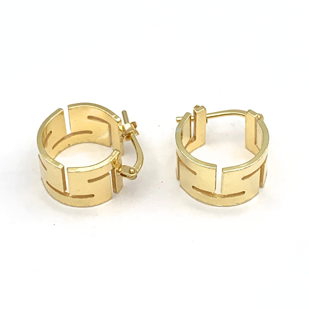 Orecchini Bombati Minimal in Argento Gold
